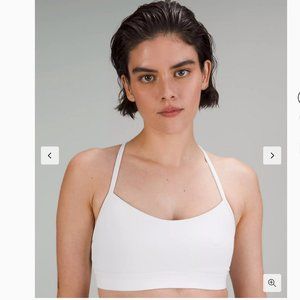 Lululemon Flow Y Nulu Bra White Size 12